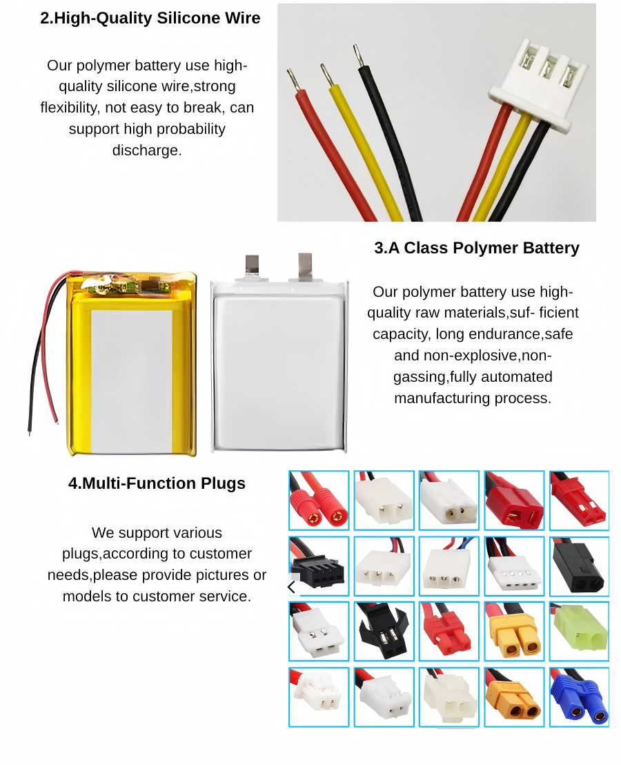 501240 3.7v 180mah 3.7v lithium polymer battery