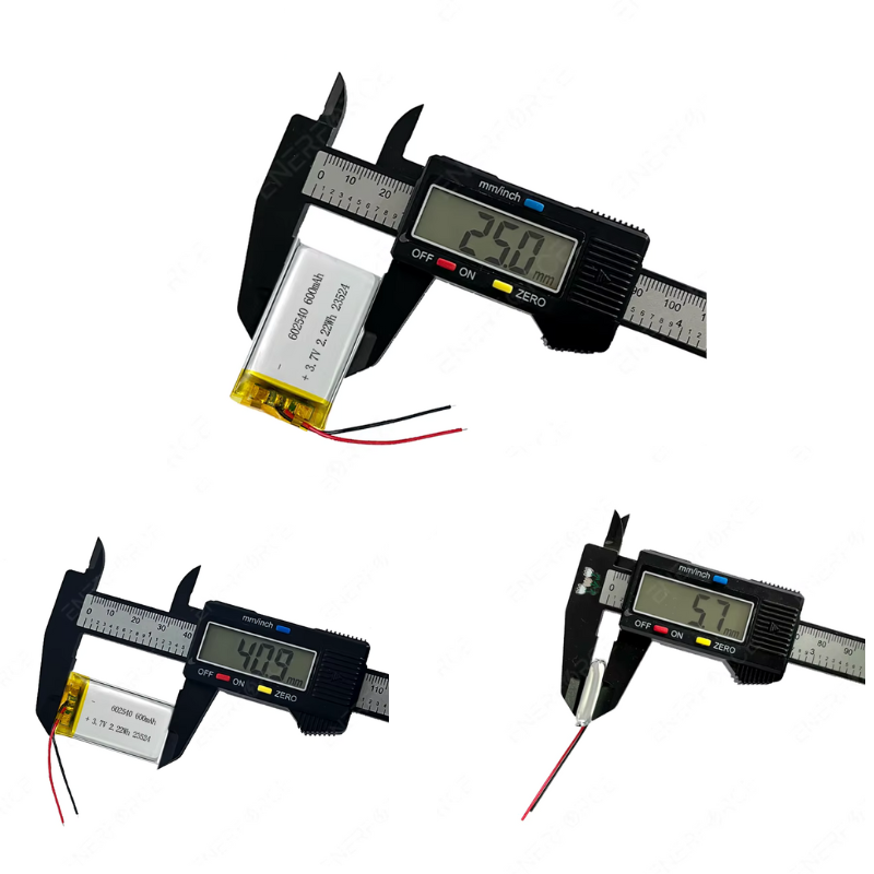 3.7V 602540 2.22Wh 600mAh OEM ODM Lipo Batteries Li Ion Rechargeable Li-po Battery for GPS Equipment