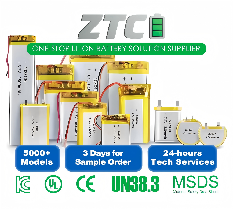 TO471162 260mah Ultra Slim Lithium Battery 3.7v Lithium Polymer Battery