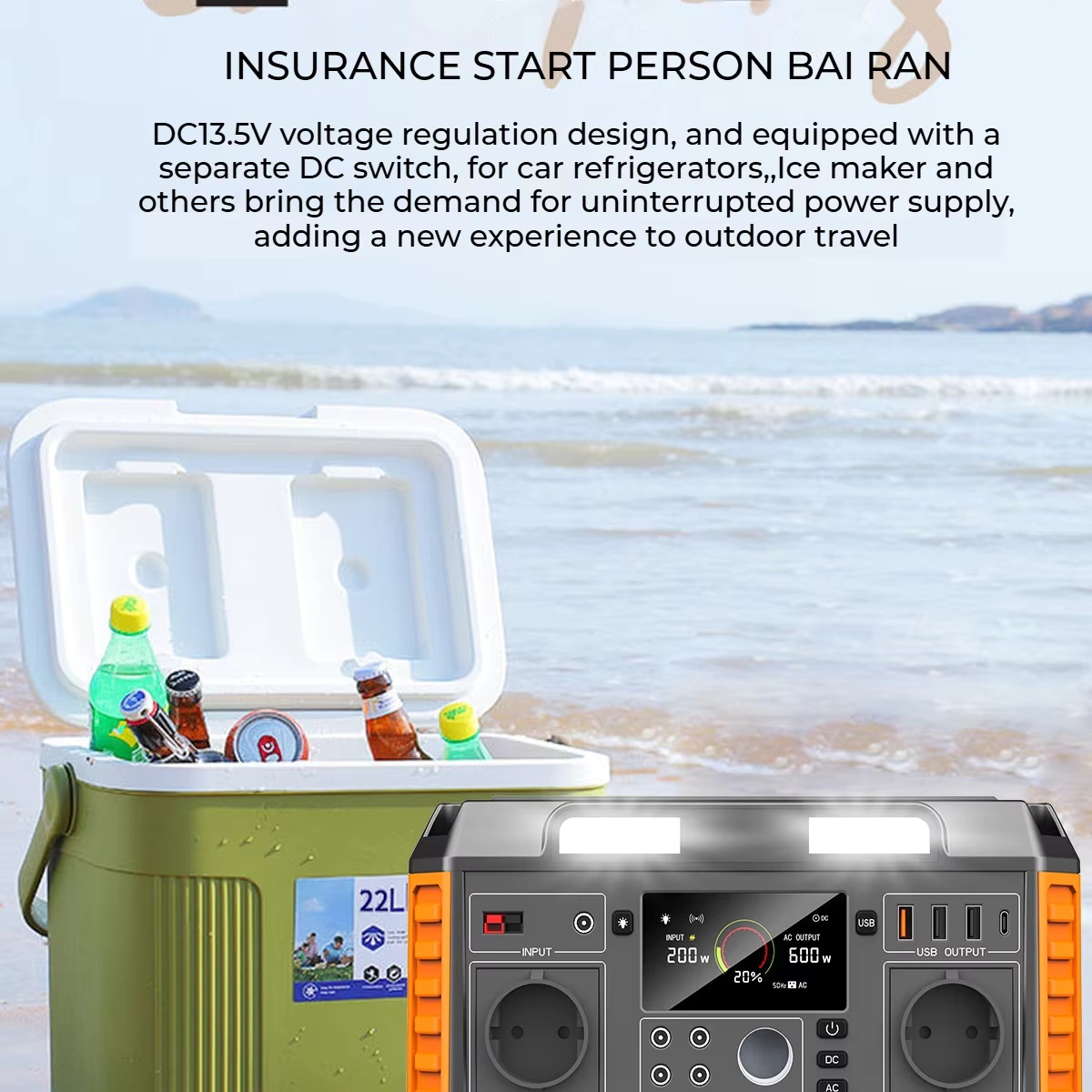 A6 520Wh portable mobile energy storage power bank