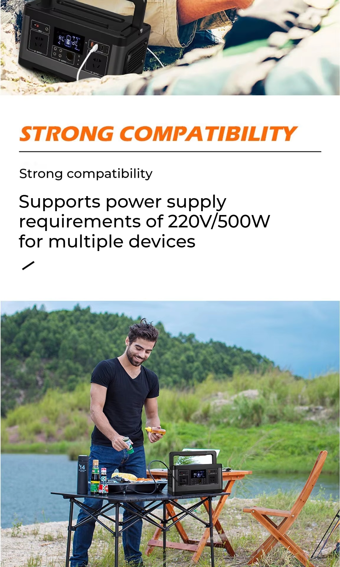 A5 520Wh portable mobile energy storage power bank