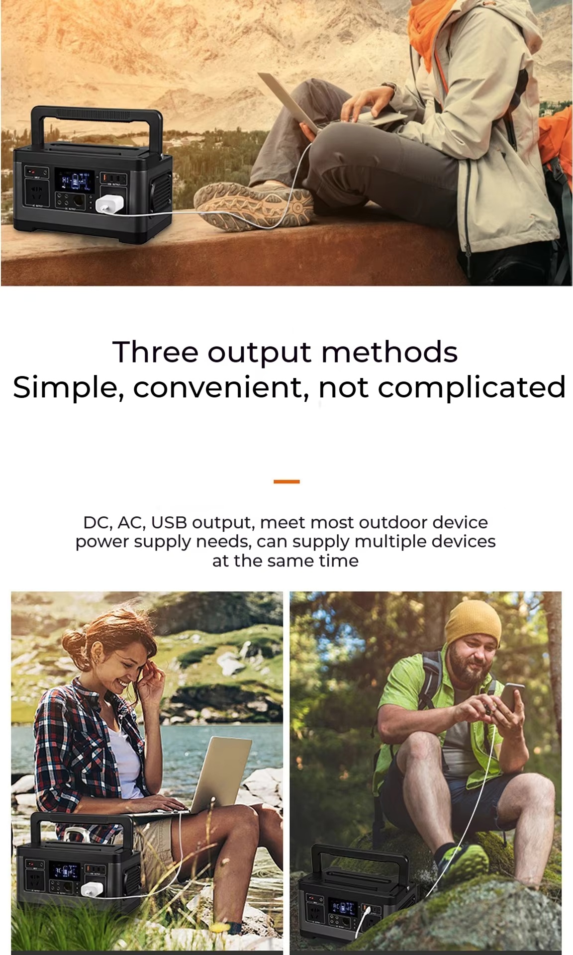A5 520Wh portable mobile energy storage power bank