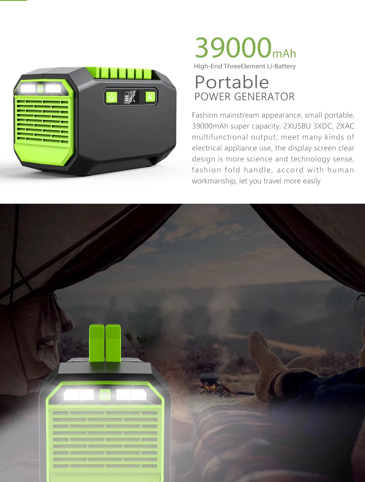 A2 145Wh portable mobile energy storage power bank