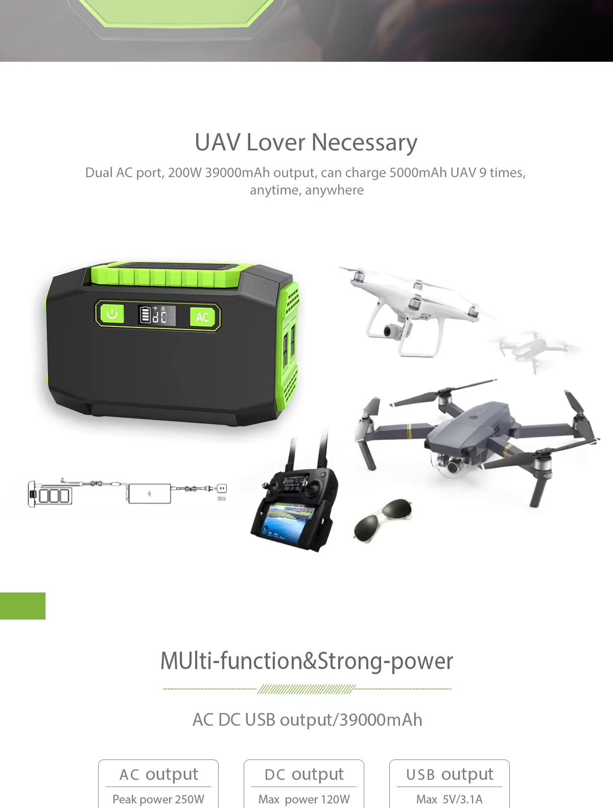 A2 145Wh portable mobile energy storage power bank