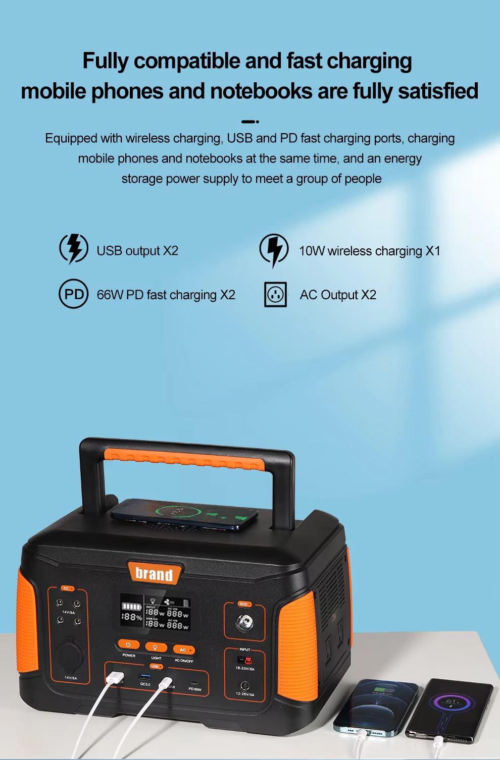 MY24 2048Wh portable mobile energy storage power bank