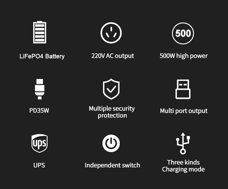 G500 518Wh portable mobile energy storage power bank