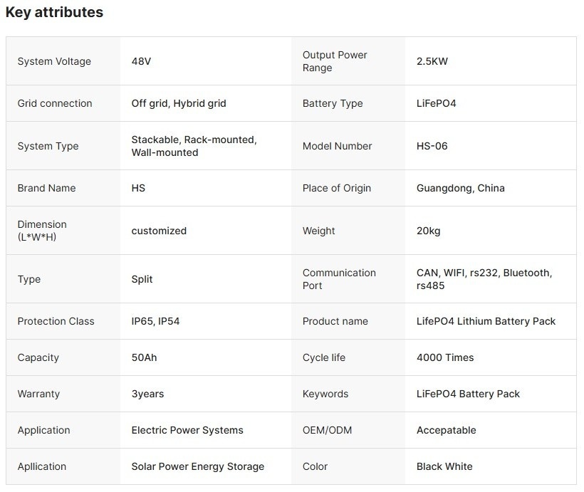 HS-06 2500Wh portable mobile energy storage power bank