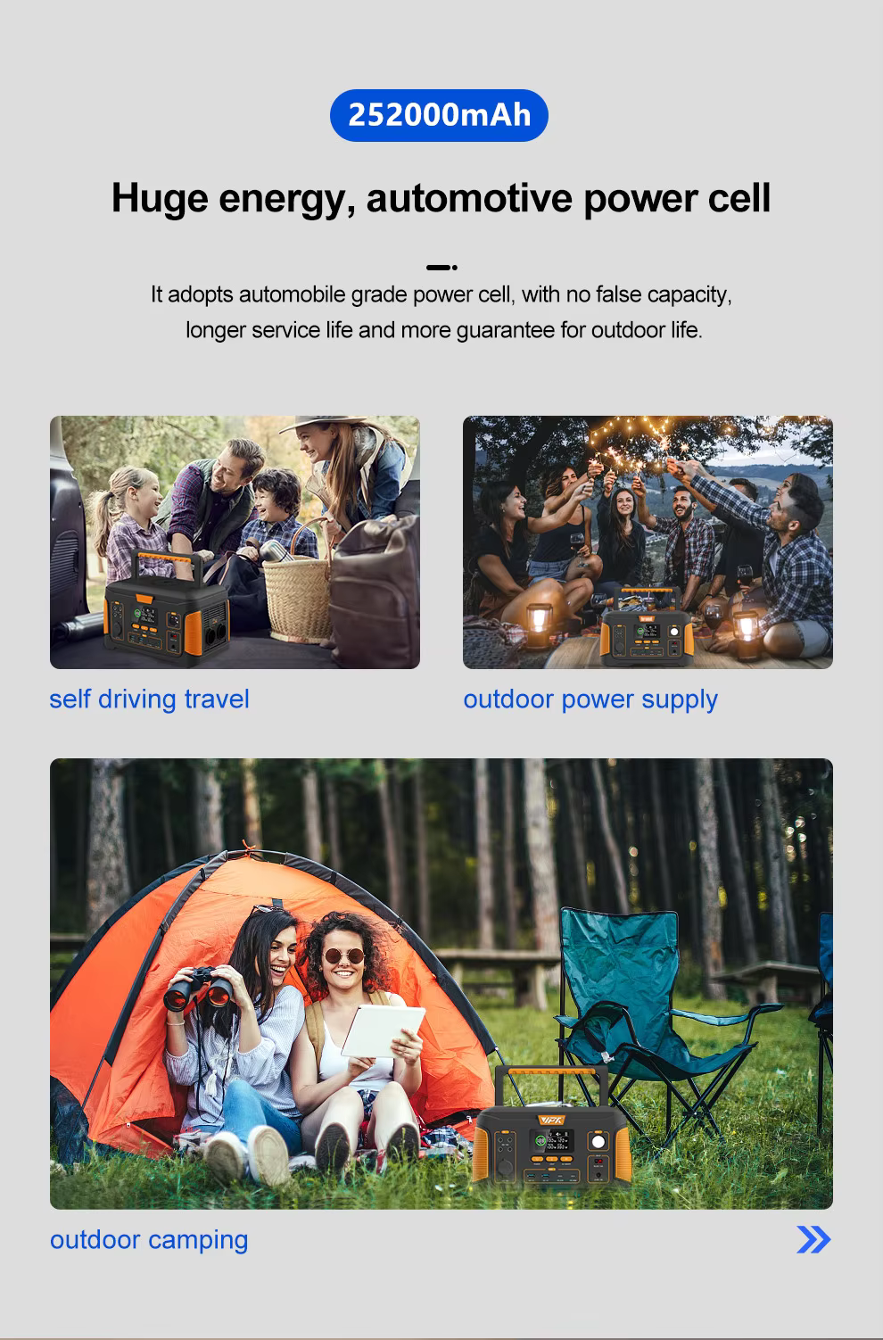 932Wh portable mobile energy storage power bank