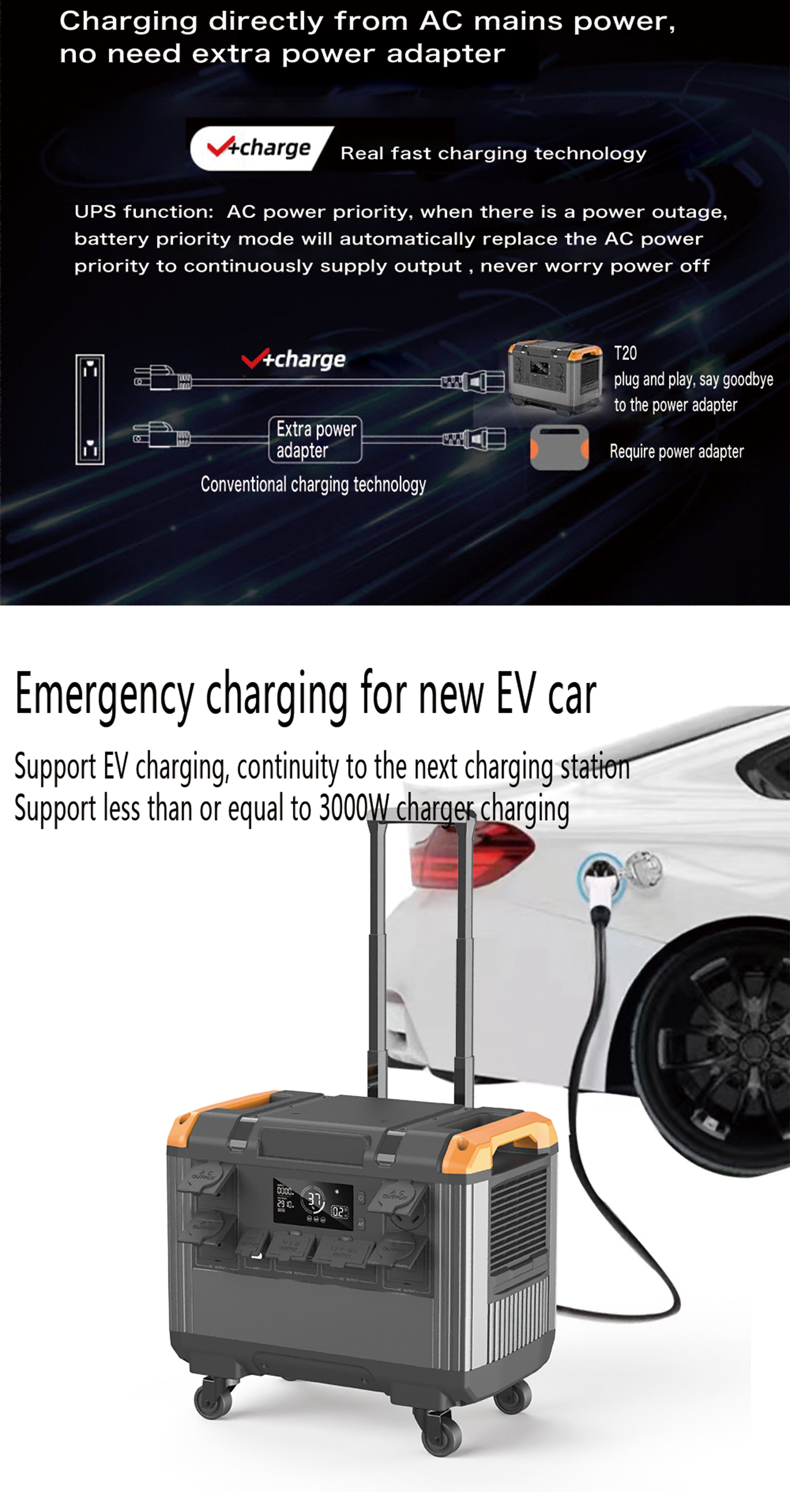 2688Wh portable mobile energy storage power bank