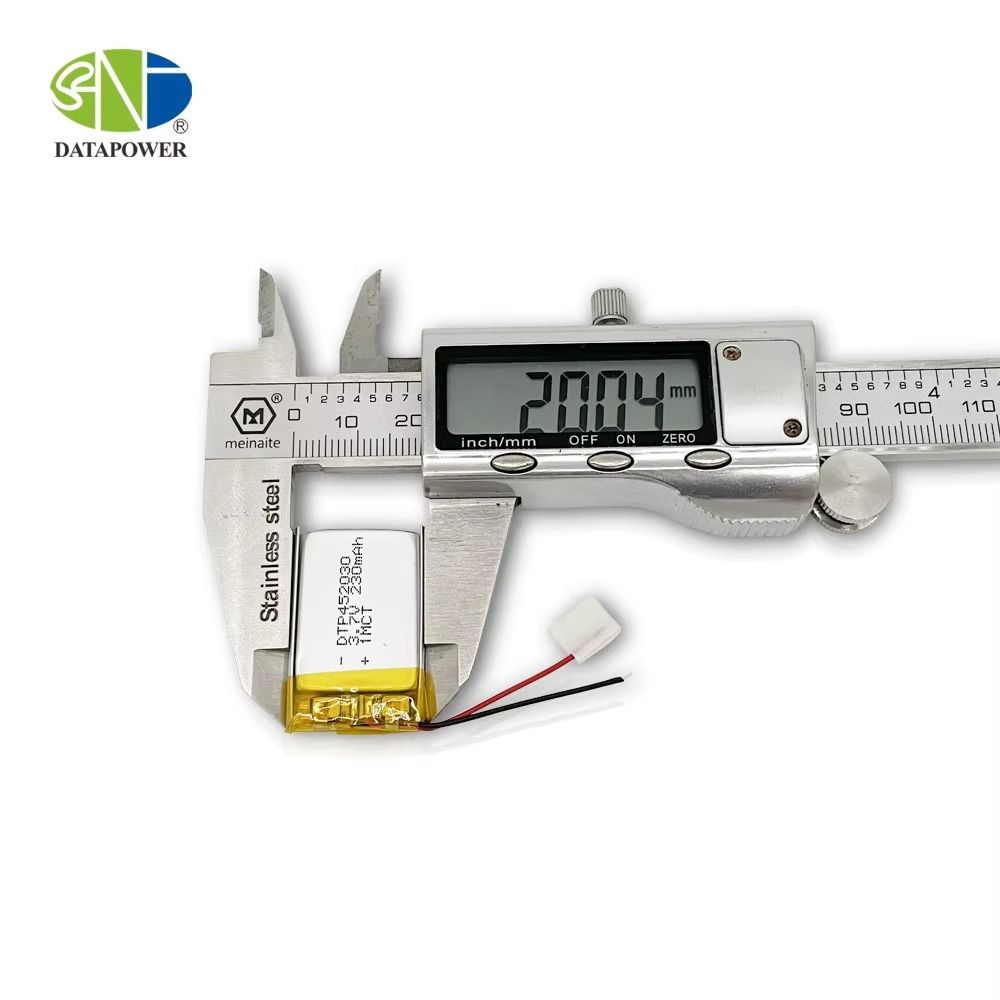 452030- 3.7V 230mAh Li-Ion Battery Pouch Li-Ion For Toys