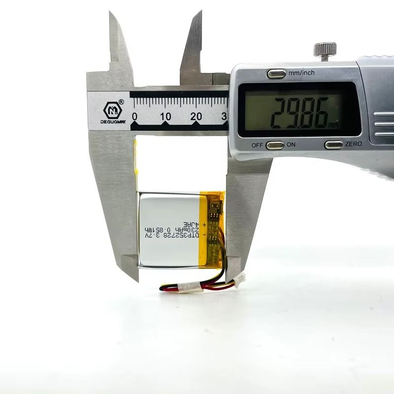 3.7v 352728 230mAh Rechargeable Lithium Polymer Battery
