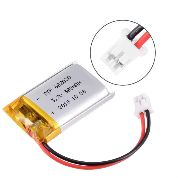 602030 Rechargeable 3.7v 300mAh Lithium Polymer Battery Pouch General Purpose Lithium Ion Battery