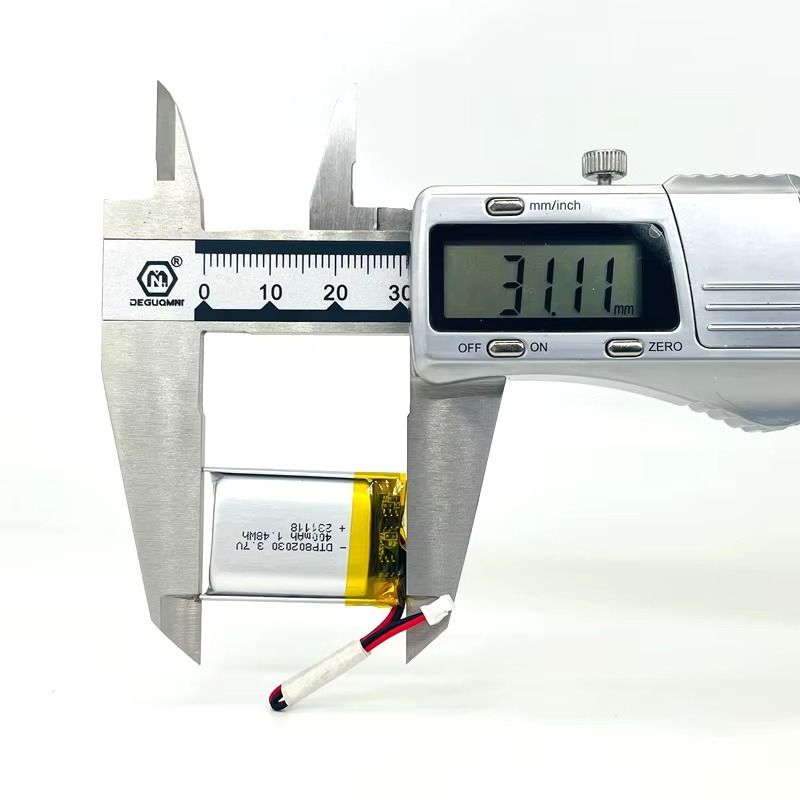 802030 400mah Lithium Ion Polymer 3.7v Battery Manufacturer