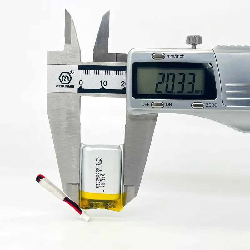 802030 400mah Lithium Ion Polymer 3.7v Battery Manufacturer