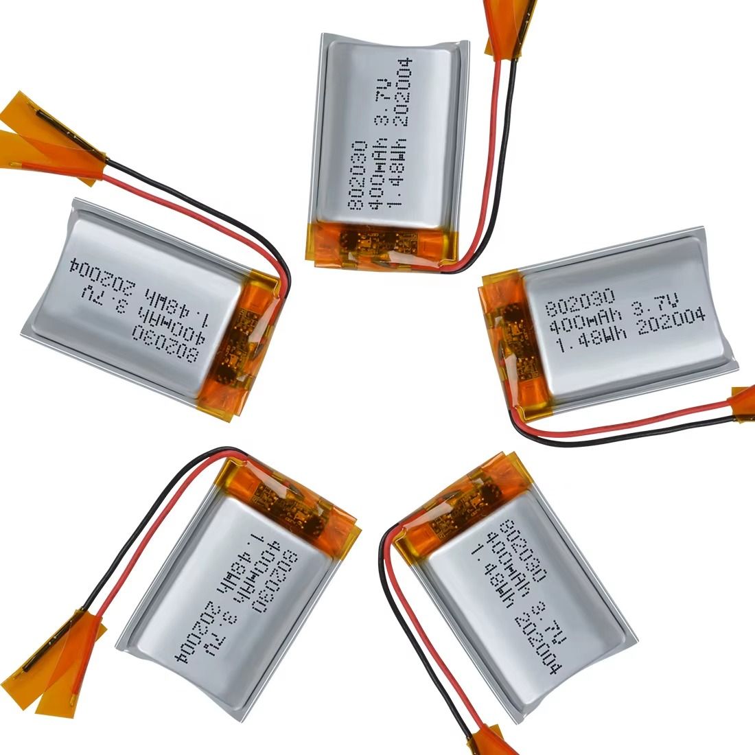 802030 400mah Lithium Ion Polymer 3.7v Battery Manufacturer