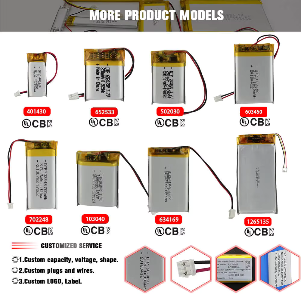 TP602030 300mah 3.7V Lithium Polymer Battery