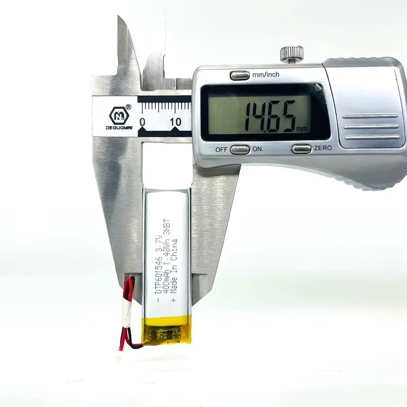 Ultra Slim 601546 3.7v 400mAh LiPo Lithium Polymer Battery