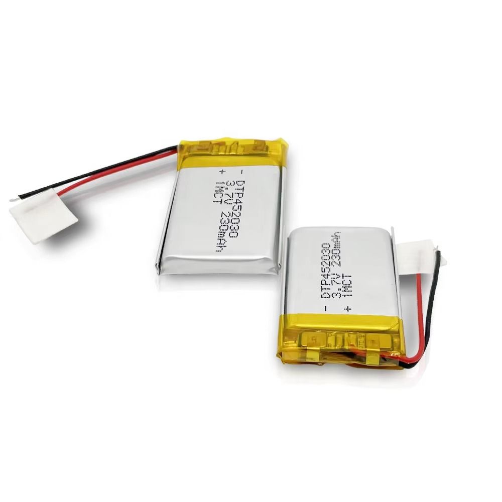 3.7v 230mah 2.96wh lithium battery 452030 pouch lithium ion battery for toys