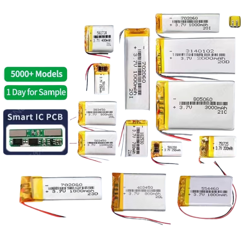 102060 4.44Wh 1200mAh 3.7v OEM ODM Lipo Batteries Li Ion Rechargeable Li-po Battery for Home Appliances