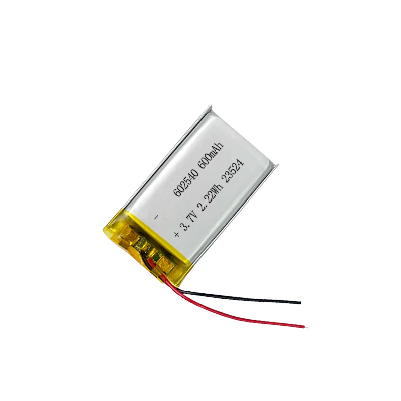 3.7V 602540 2.22Wh 600mAh OEM ODM Lipo Batteries Li Ion Rechargeable Li-po Battery for GPS Equipment