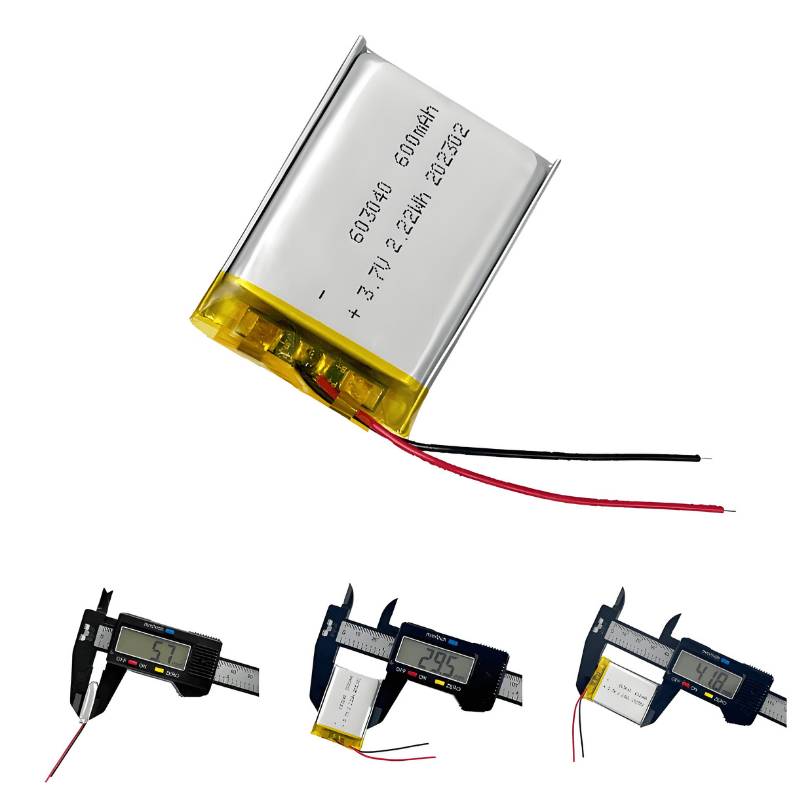 CM JST-PH-2P Connector 603040 2.22Wh 600Mah 3.7v Lithium Polymer Battery for Smart Watch