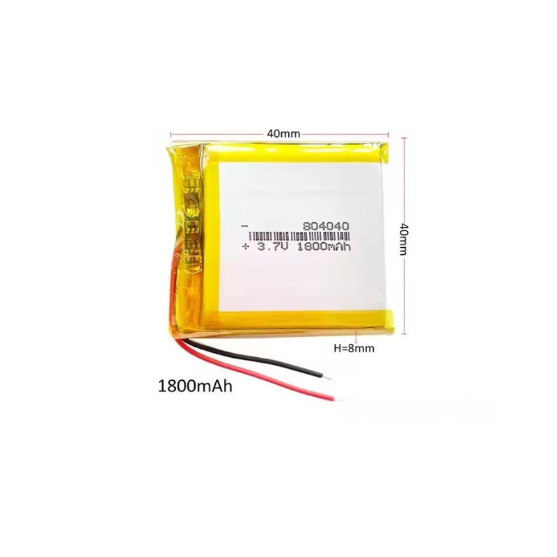 3.7v Lithium Polymer Battery 1800mah 804040 Rechargeable Pouch for Handheld Games Players