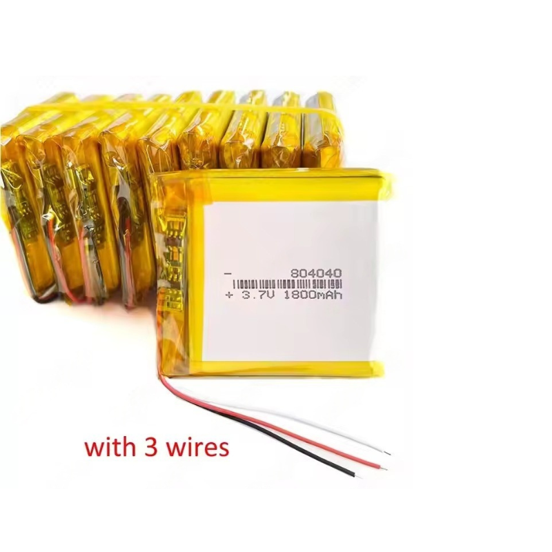 3.7v Lithium Polymer Battery 1800mah 804040 Rechargeable Pouch for Handheld Games Players