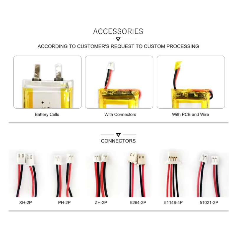 Lithium Polymer 605080 Lipo Battery 3.7v 3000mah Li-ion Battery