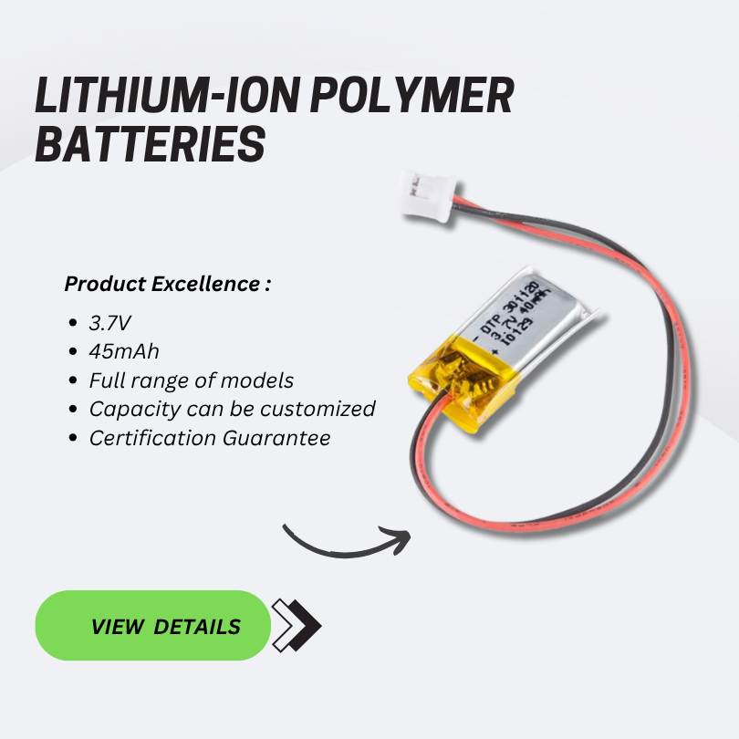 40mAh Brand New Lipo Battery 3.7v Li-Polymer Battery