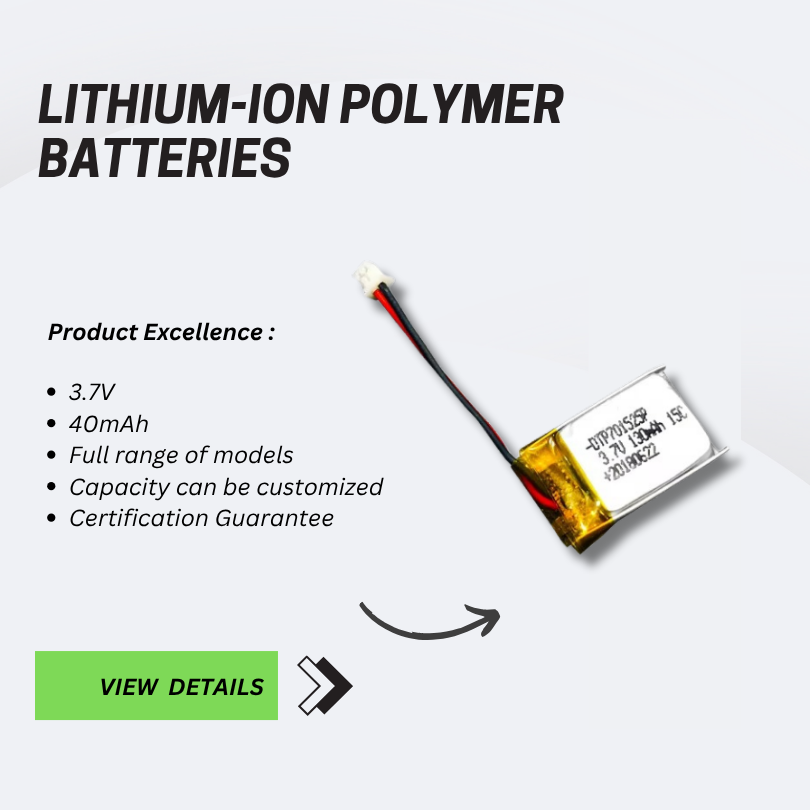 Ultra-compact Lithium Polymer Battery 321220 3.7v 45mAh for Bluetooth Headset