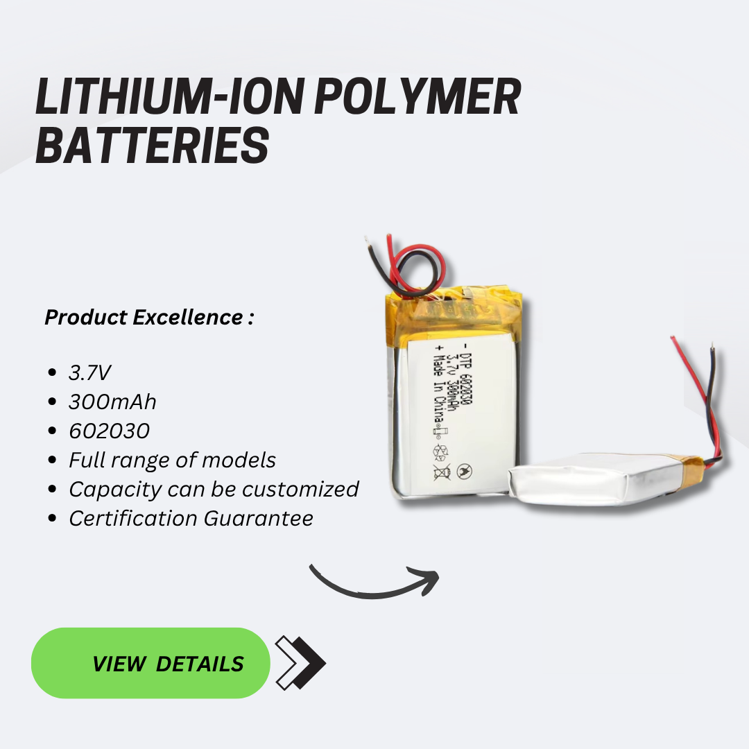 TP602030 300mah 3.7V Lithium Polymer Battery