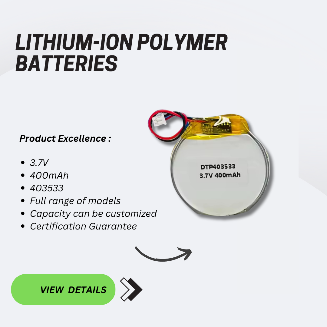 Battery unit 403533 400mah lithium ion lithium polymer battery 3.7v