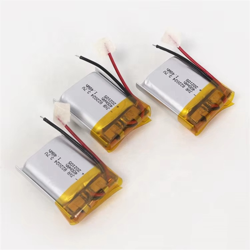 Hot Selling Tracking Wristband Use 3.7v 400mah 822024 Lithium Polymer Battery Cells