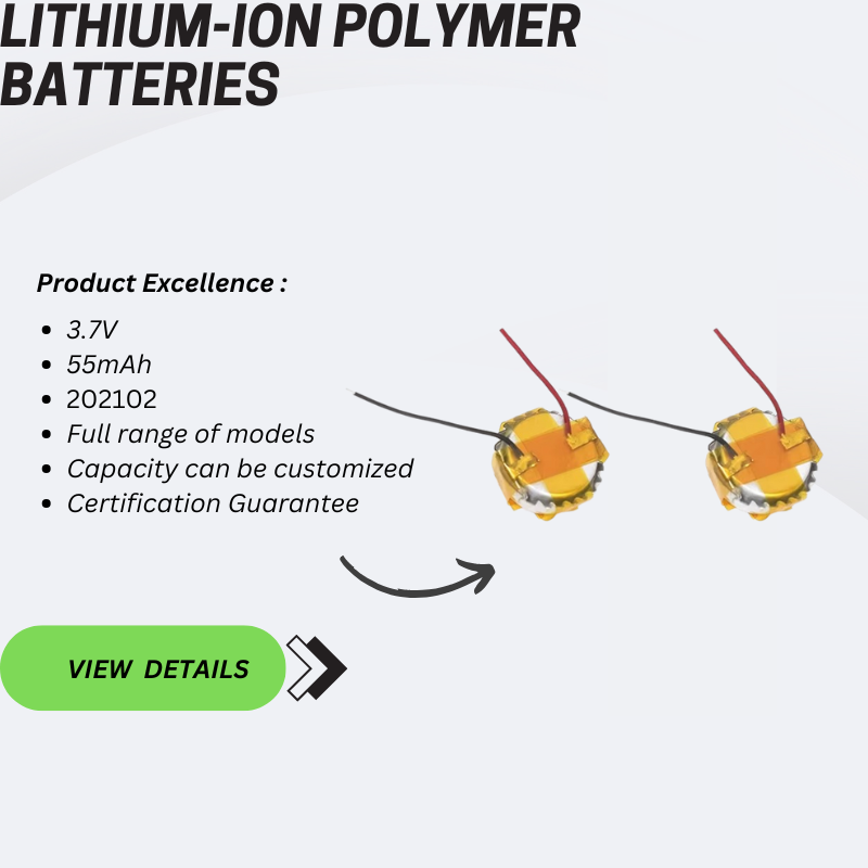 Mini Li-ion Lithium Polymer Battery Cell Lipo Battery 3.7v for Headset Earphone