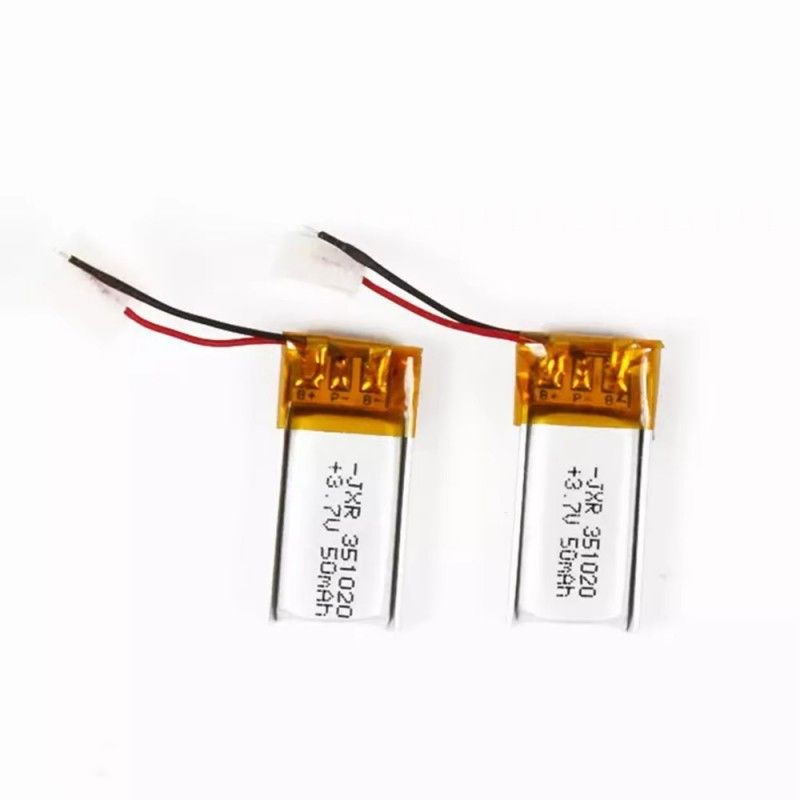 3.7V Ultra-Thin Pouch Lithium Ion Battery 351020 3.7V 50MAH 60MAH Small Lipo Battery