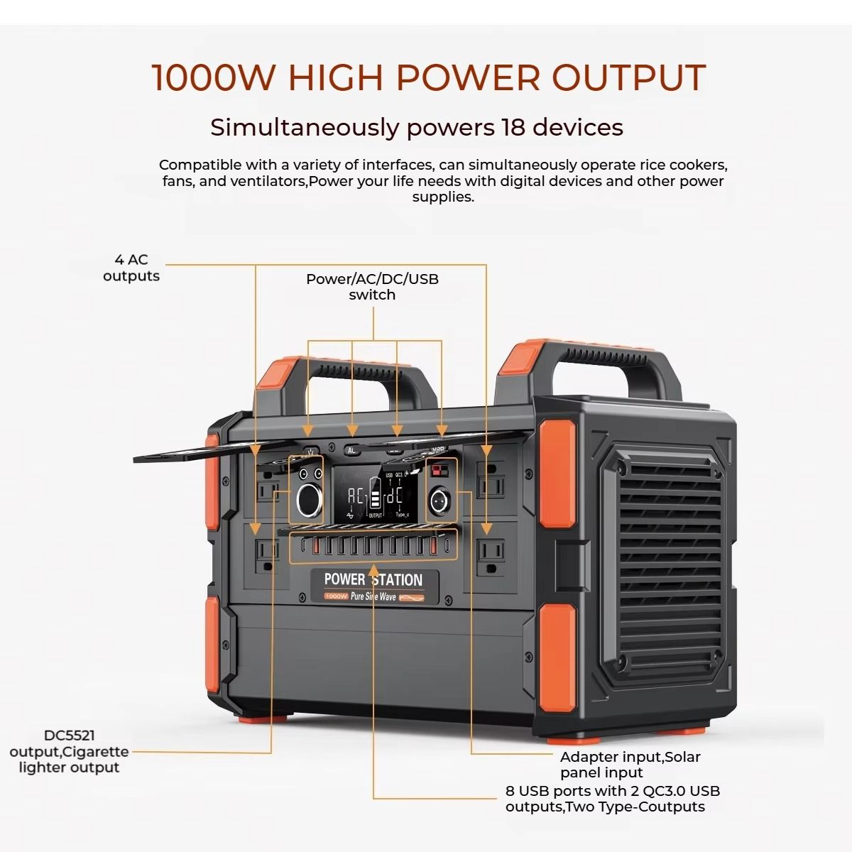 T11 1008Wh portable mobile energy storage power bank